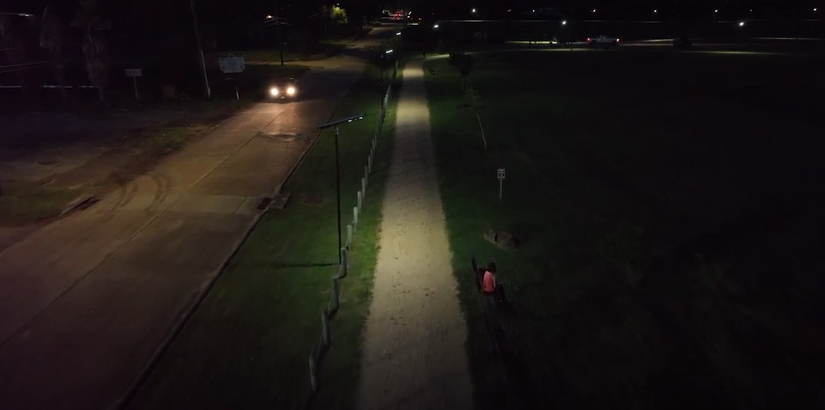 Houston Park Solar Lighting Installation